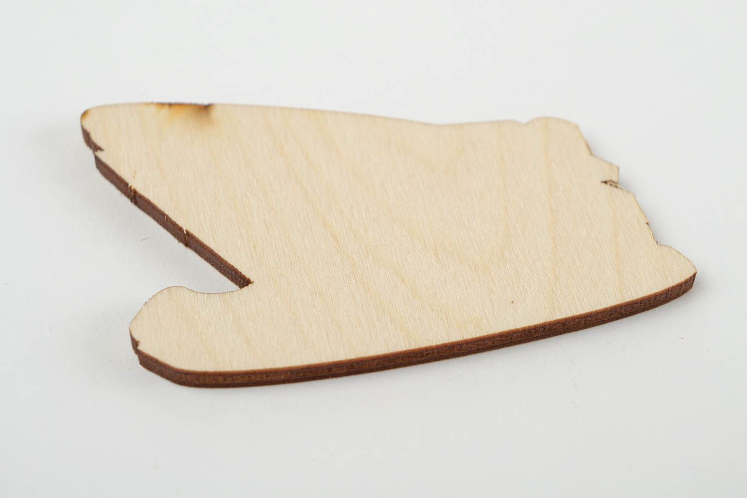 Holz Figur handmade Holzrohling zum Bemalen Holzartikel zum Gestalten Jacht  foto 5