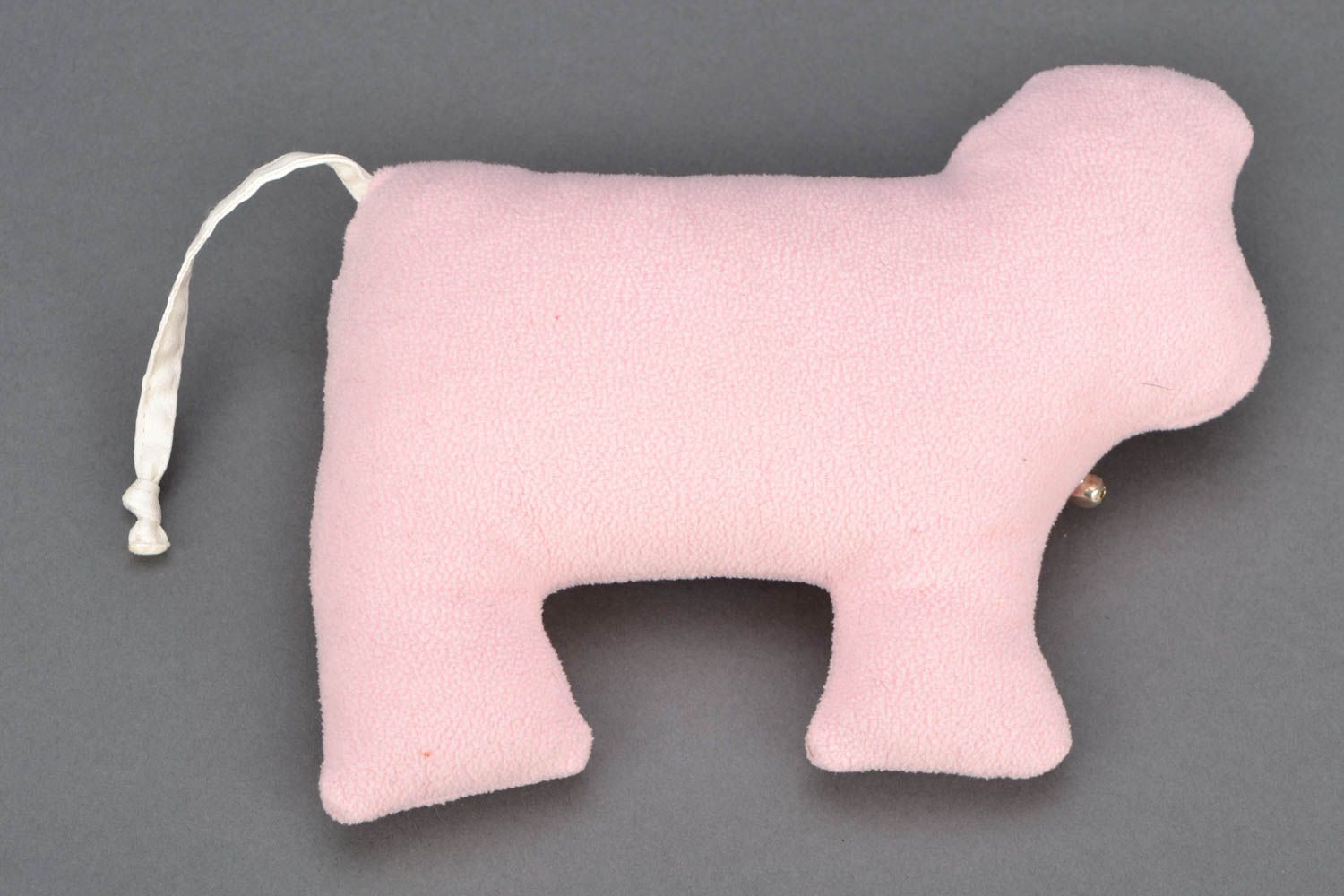 Soft toy in the shape of pink cow photo 4