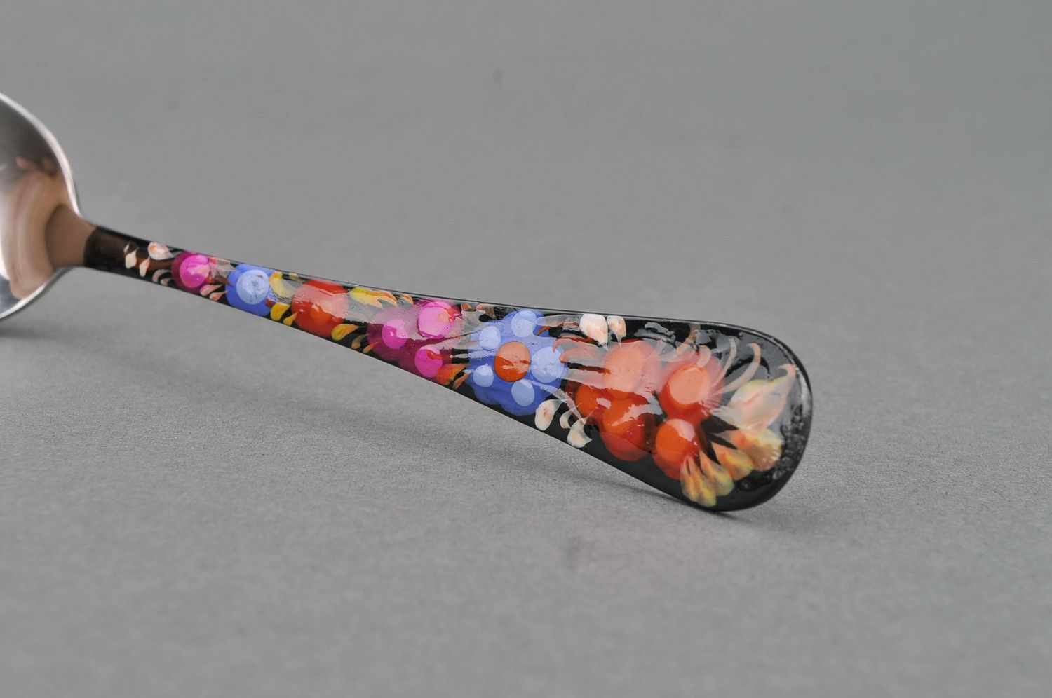 Tea spoon with painting photo 3