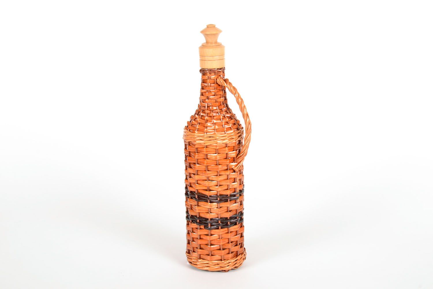 Unusual woven bottle  photo 4