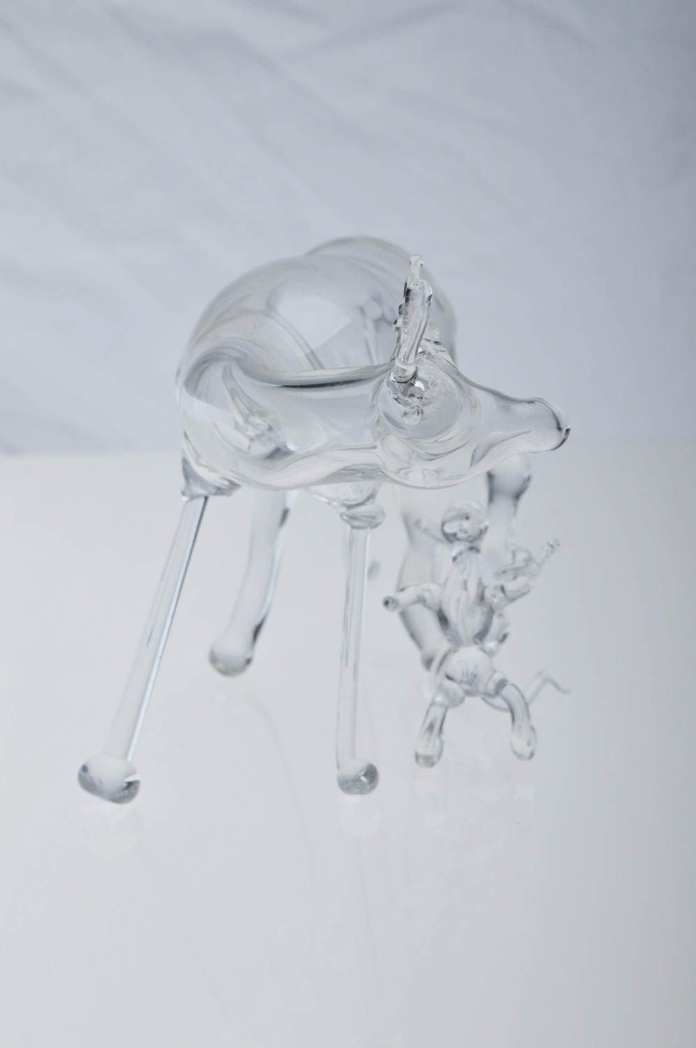 Homemade home decor collectible figurine glass sculpture for decorative use only photo 3