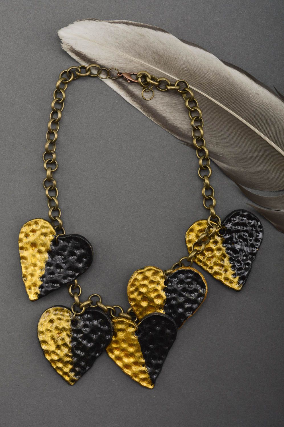 Unusual handmade bead necklace plastic necklace beautiful jewellery for girls photo 1