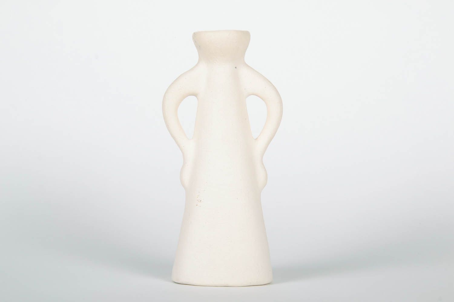 8 inches handmade floral design white decorative vase 0,7 lb photo 4
