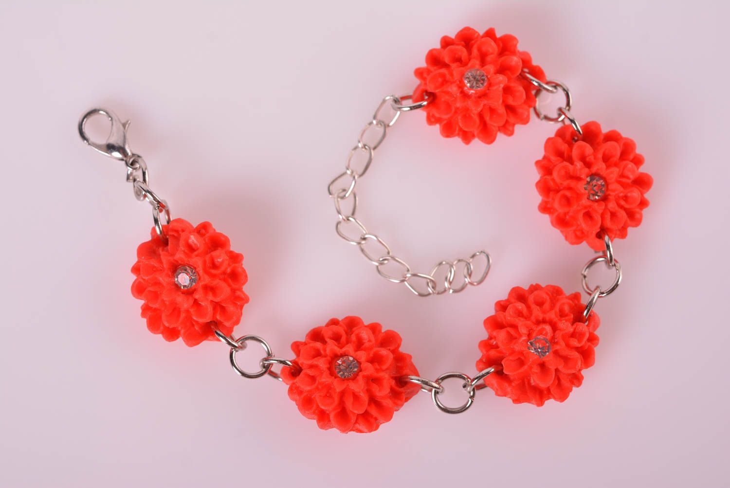 Exclusive jewelry handmade polymer clay bracelet plastic bracelets for women photo 1
