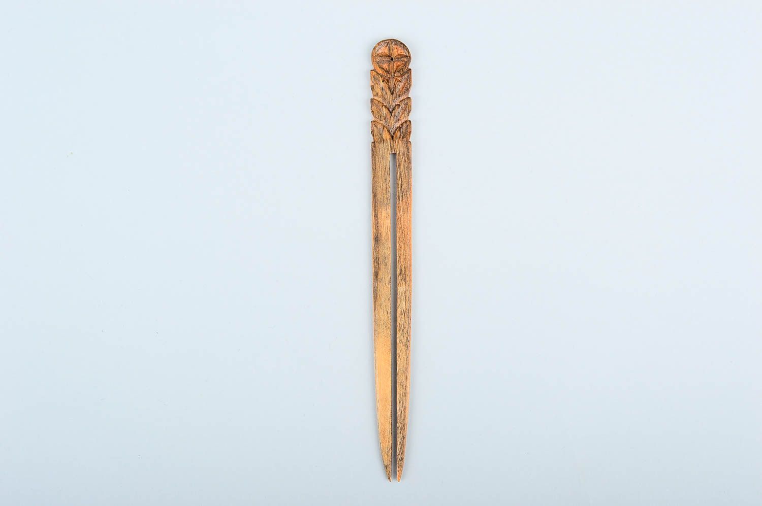 Handmade designer wooden stick beautiful hair accessory elegant stick for hair photo 1