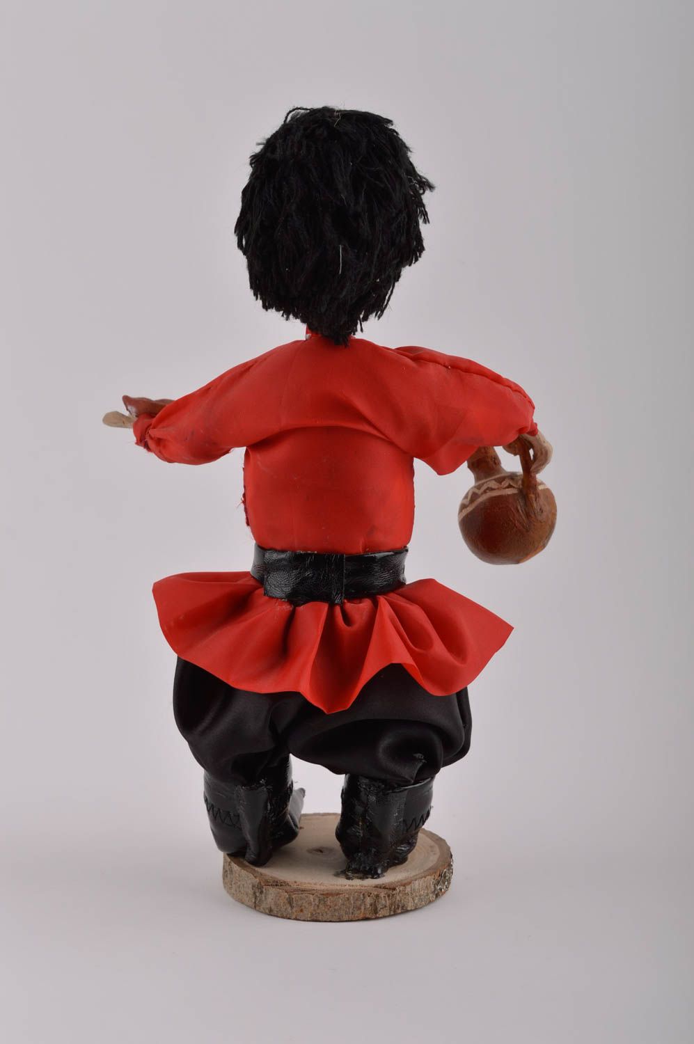 Handmade Haus Deko Designer Geschenk  Keramik Puppe Deko Spielzeug Mann mit Krug foto 4