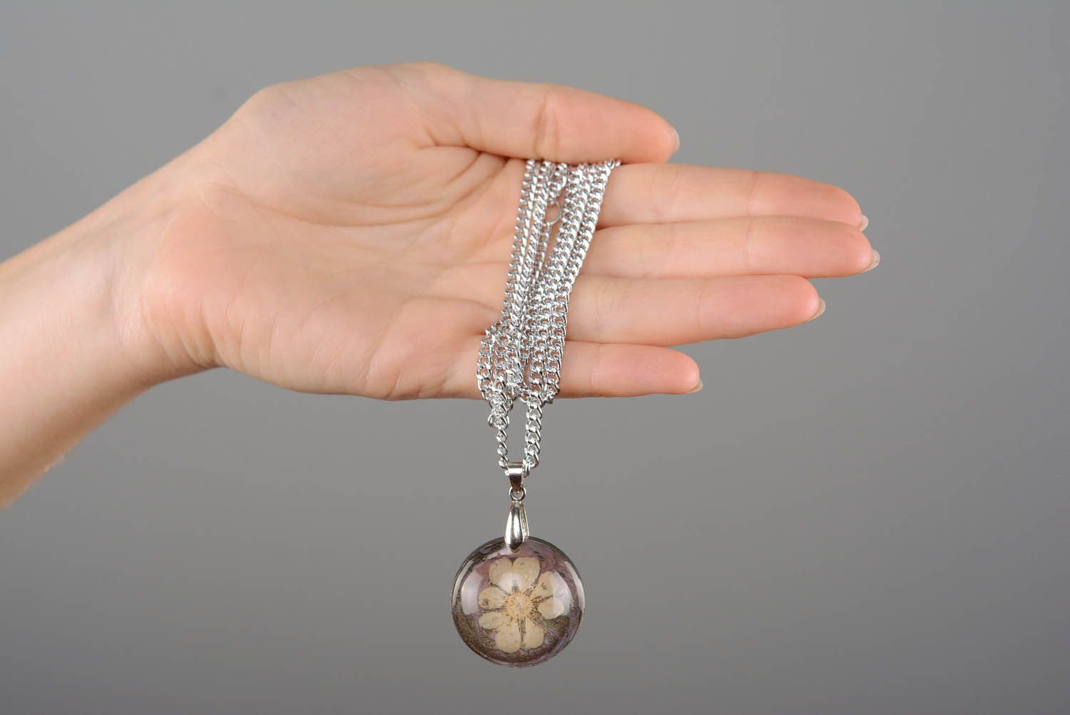 Pendant with chain Apricot  photo 2