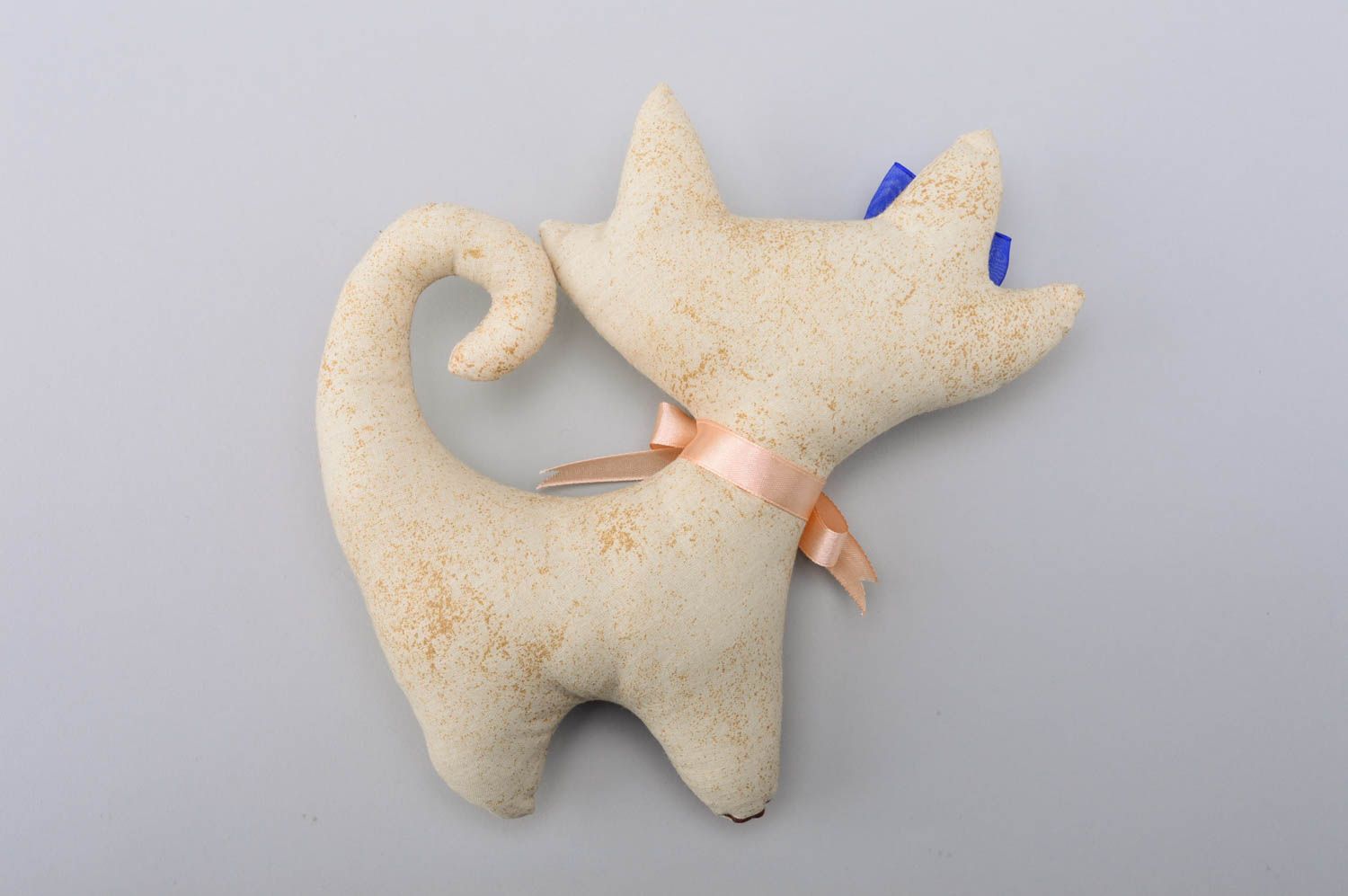 Muñeco de tela hecho a mano gato de peluche regalo para niño decoración de hogar foto 3