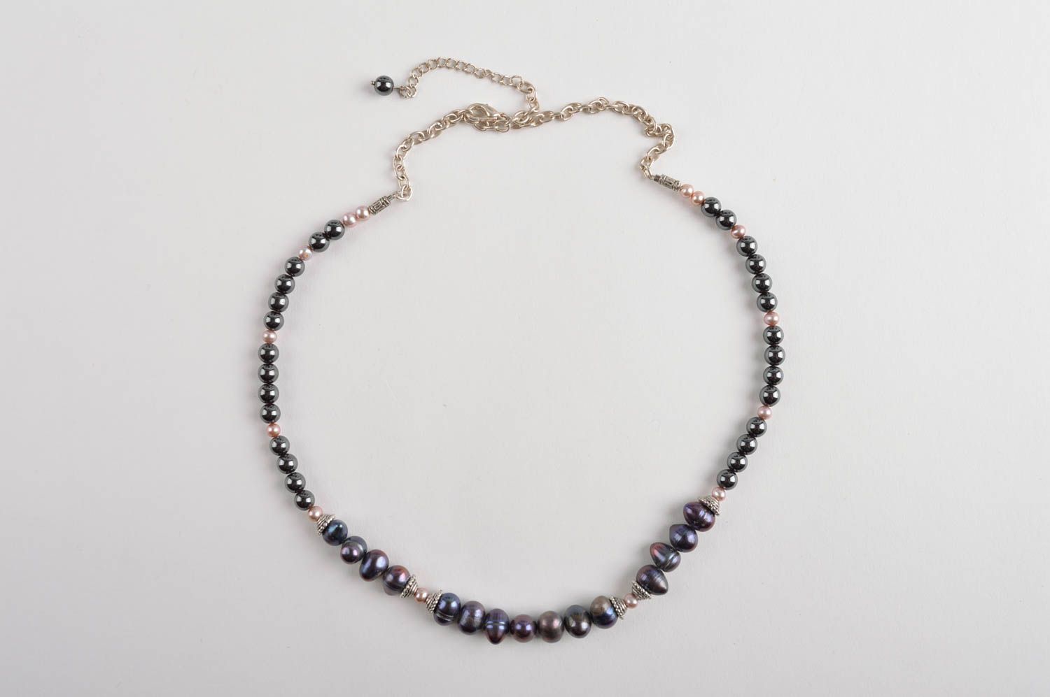 Handmade necklace pearl jewelry designer accessories gemstone jewelry gift ideas photo 2