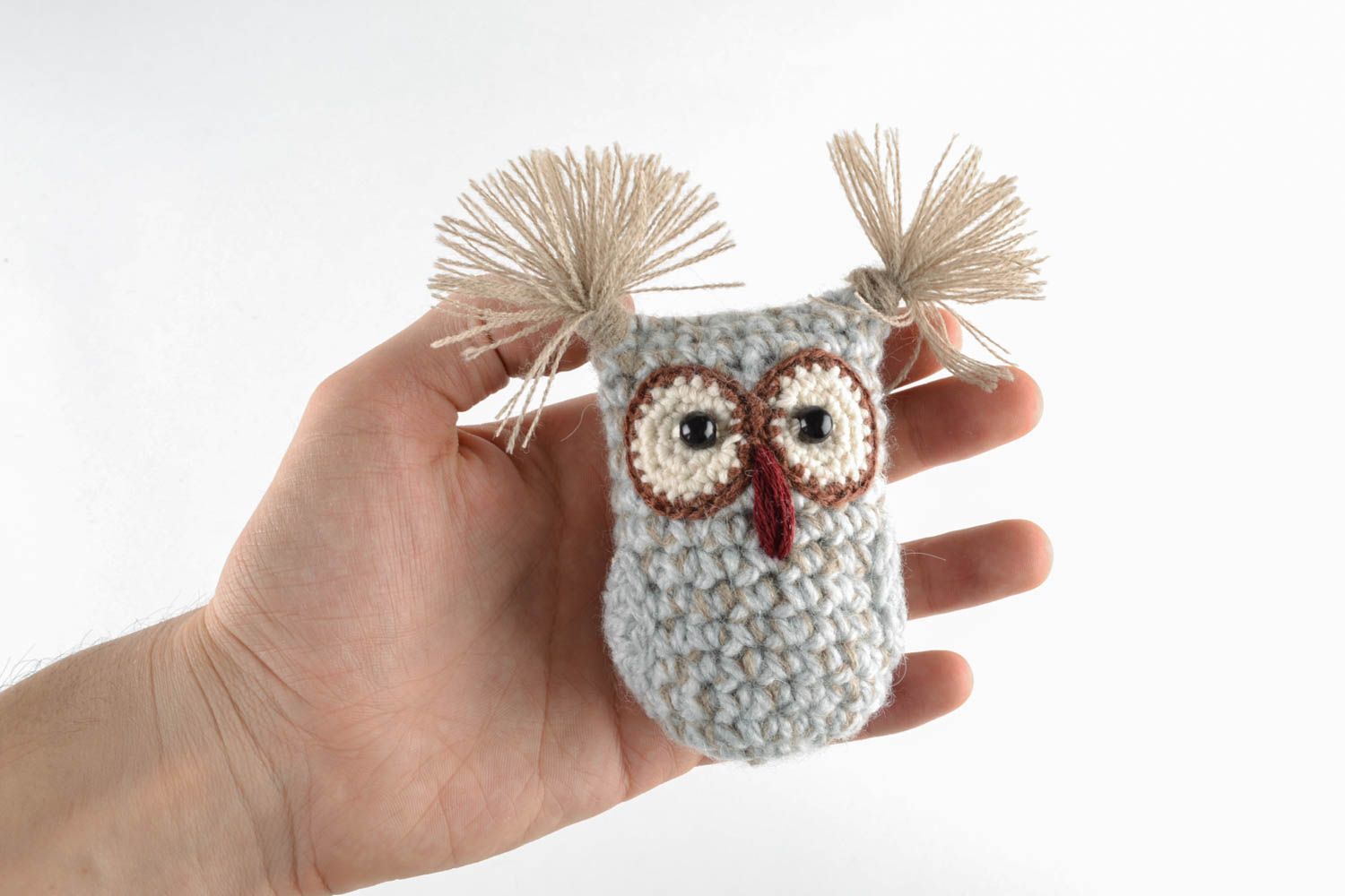 Small soft crohet toy Owl photo 1