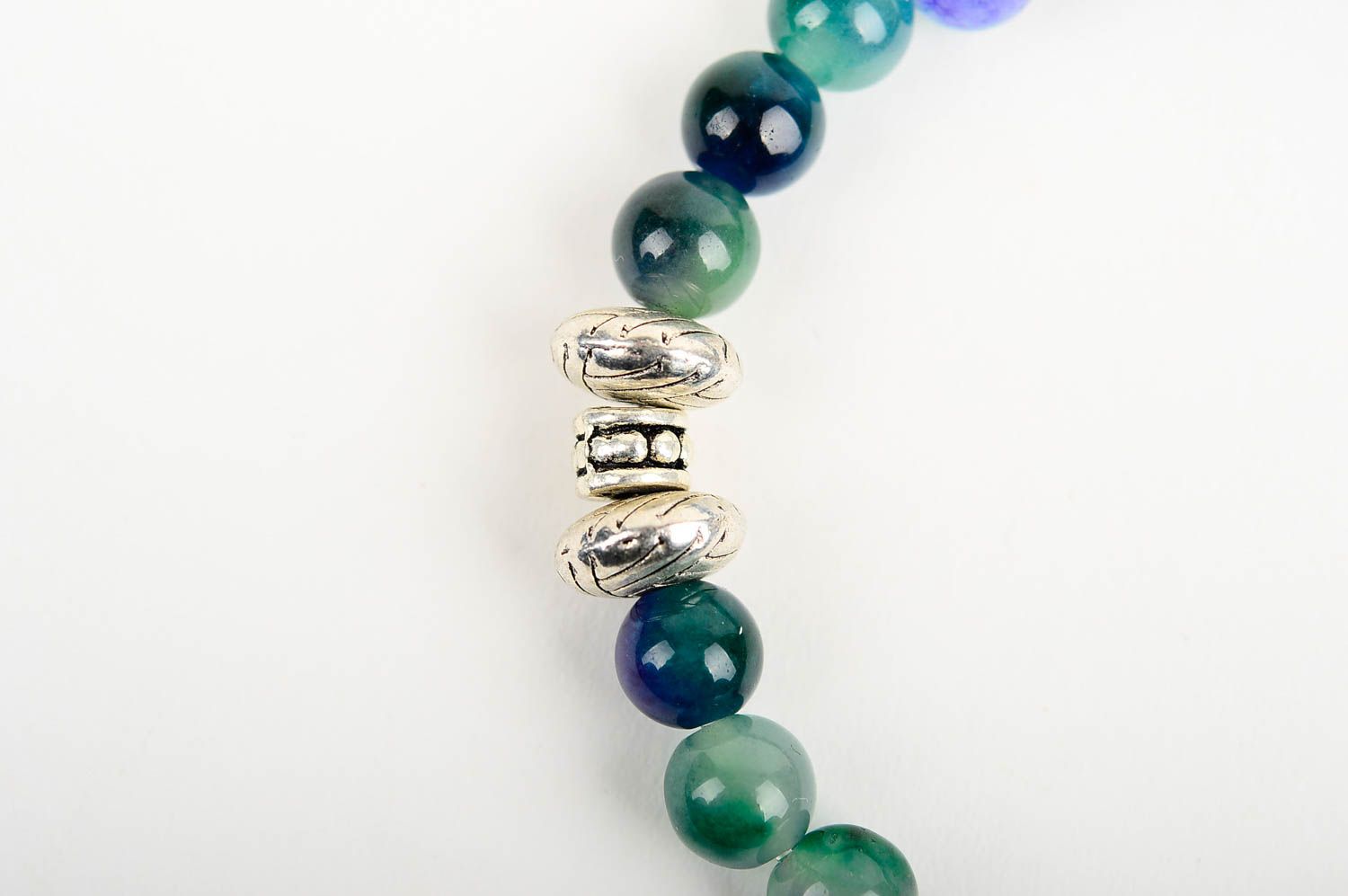 Браслет ручной работы красивый браслет с камнями женское украшение авторское фото 5