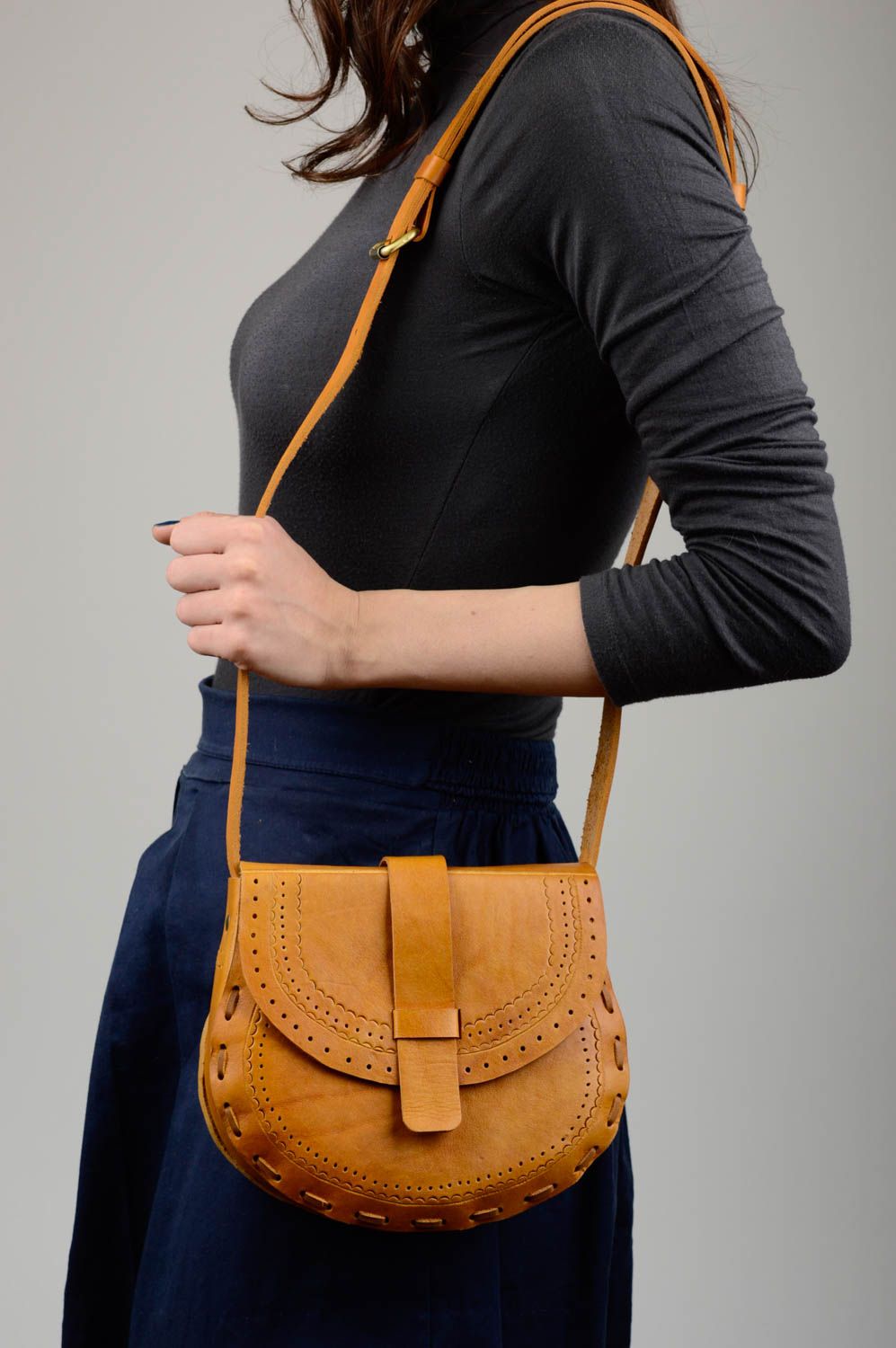 Unusual handmade leather bag fashion trends shoulder bag design luxury bags photo 2