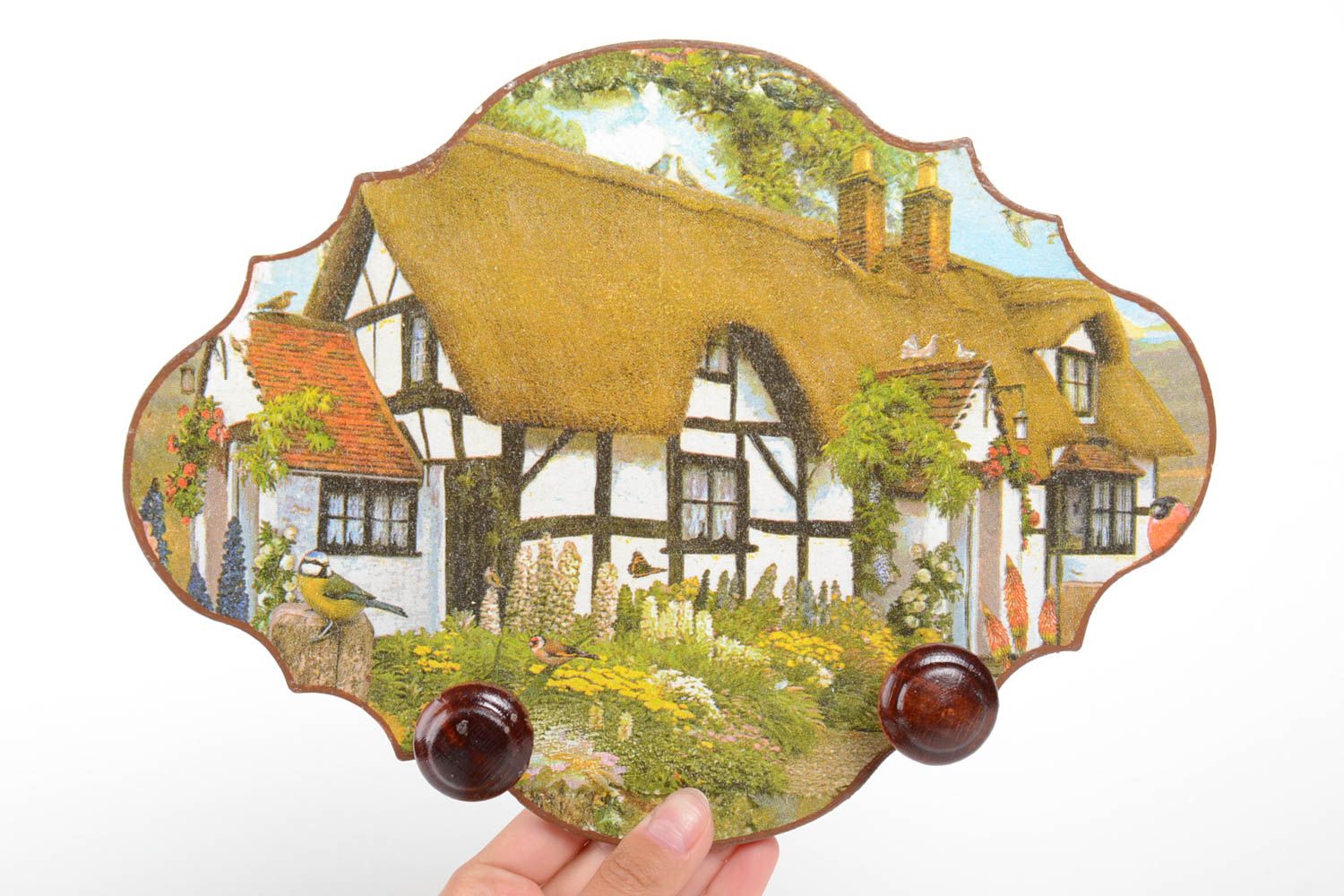Colgador artesanal para paños de cocina regalo original decoración de hogar foto 5