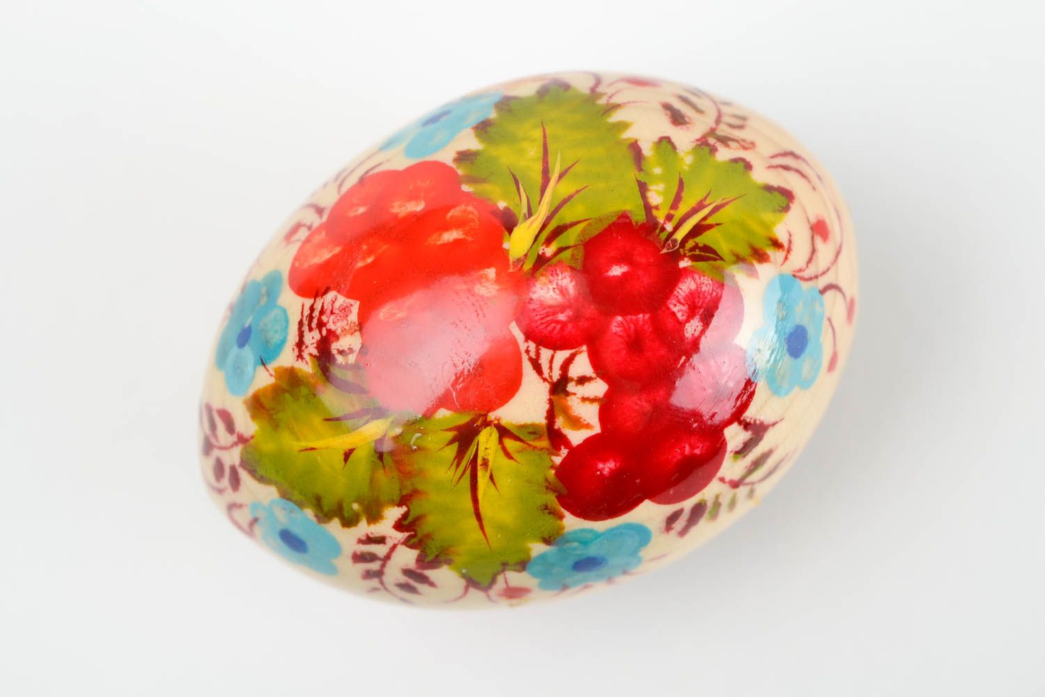 Huevo decorado artesanal pintado decoración de interior regalo original  foto 3