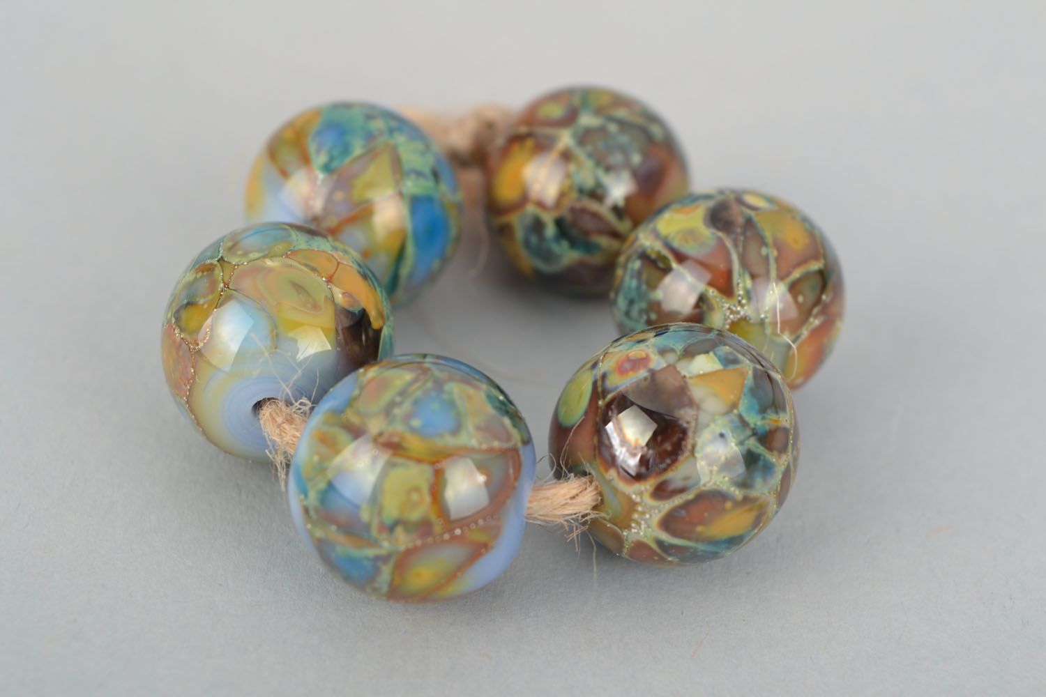 Handmade glass beads photo 2