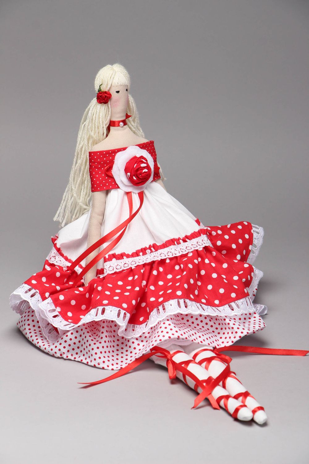 Grande poupée en tissu faite main  photo 1