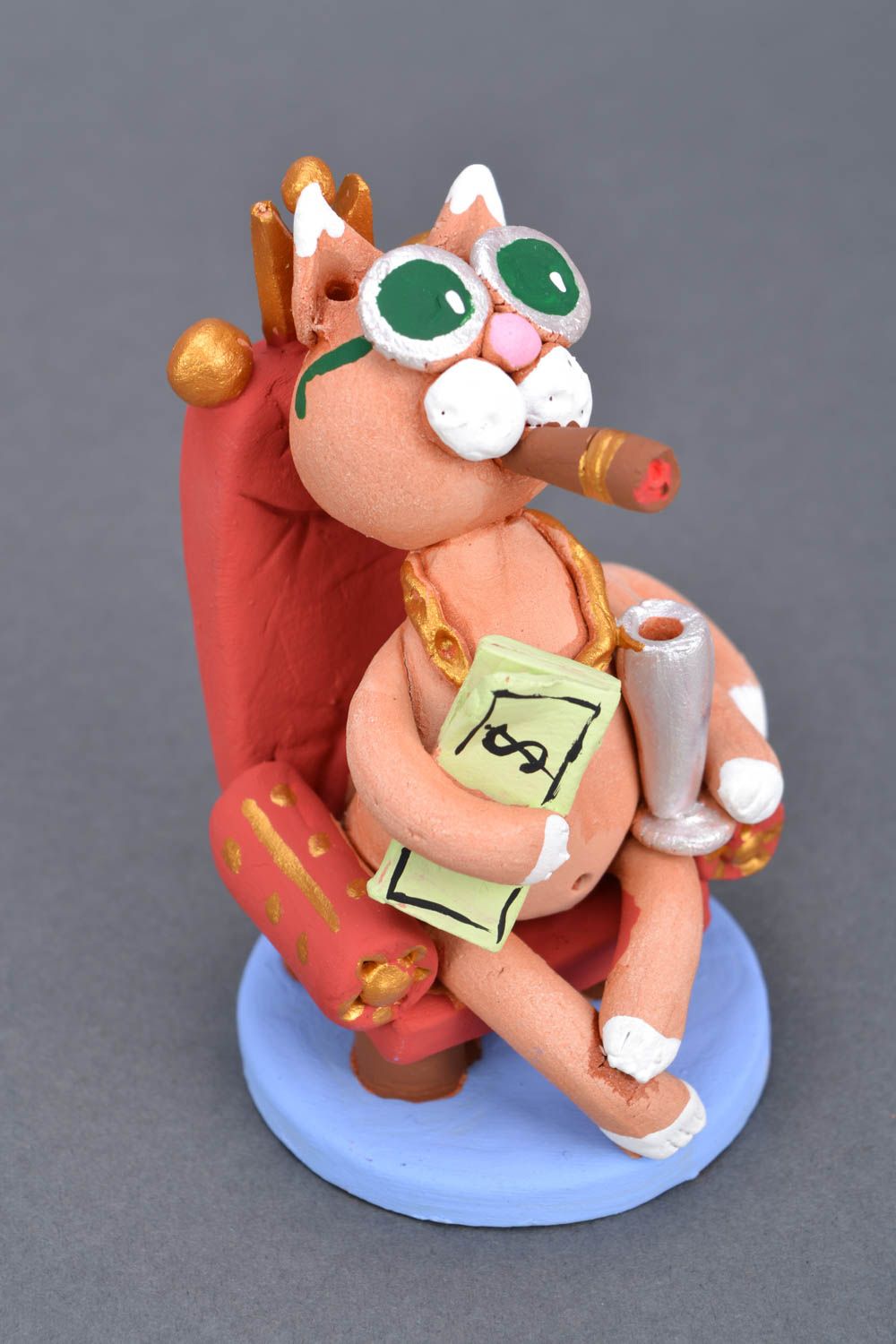 Ceramic figurine Cat photo 3