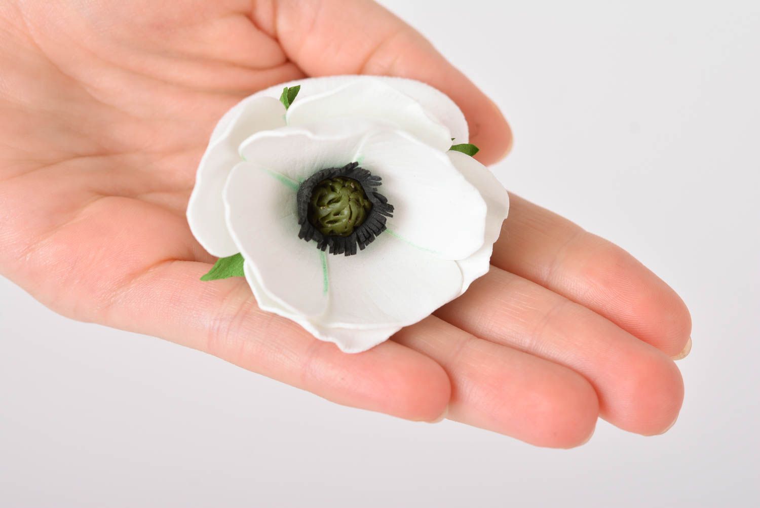Haargummi für Mädchen handgeschaffen Deko Accessoire Haargummi Blume modisch foto 2
