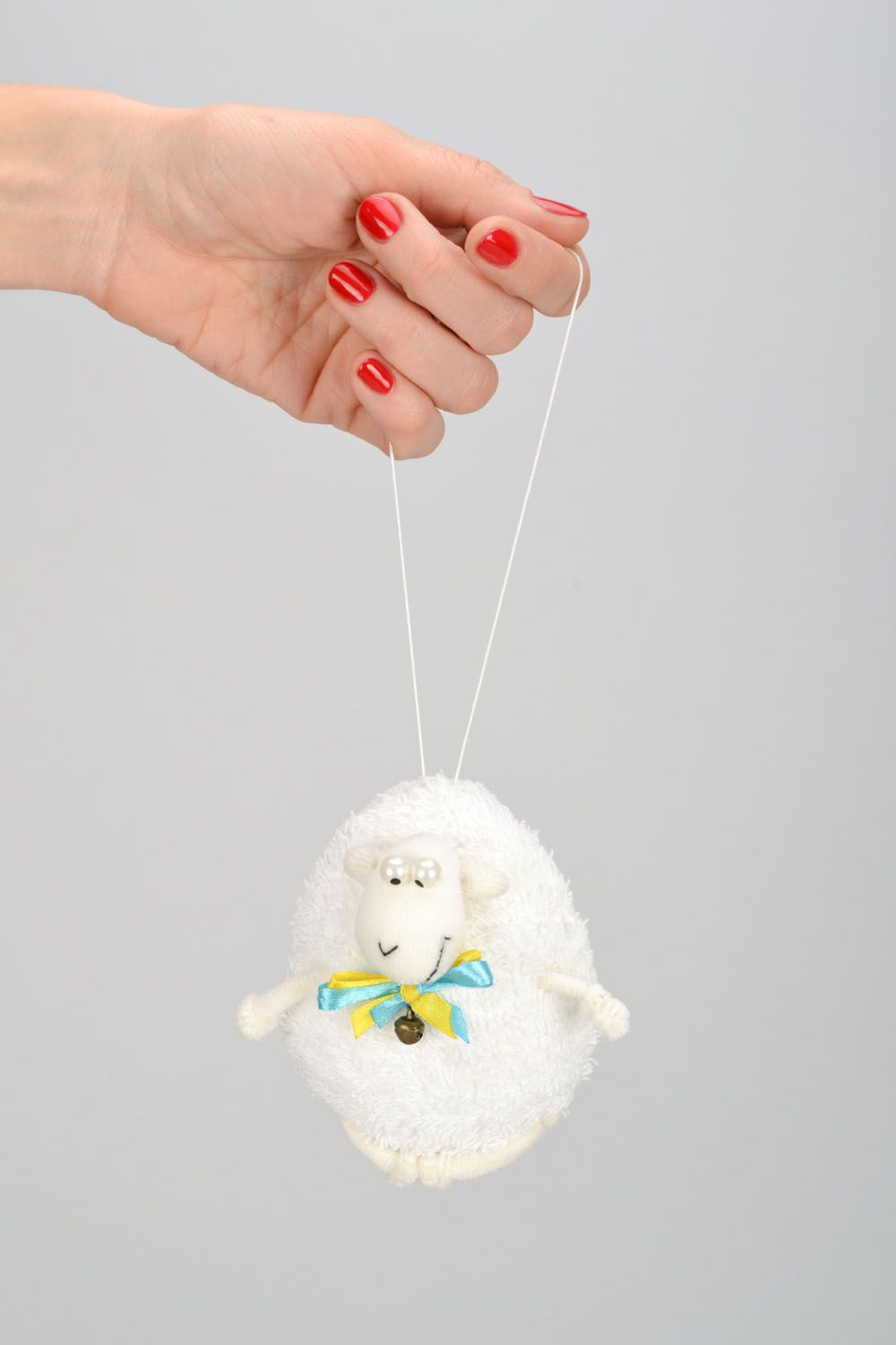 Мягкая игрушка Белая овечка фото 2