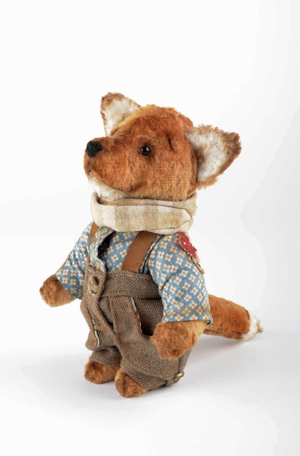 Handmade stuffed toy fox toy soft toy cute baby toys collectible toy for baby photo 3