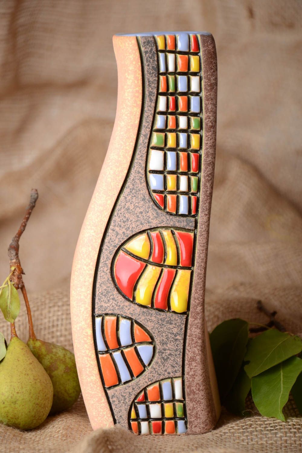 Handgemachte Keramik Designer Vase für Haus Dekoration Geschenk für Frauen groß foto 1