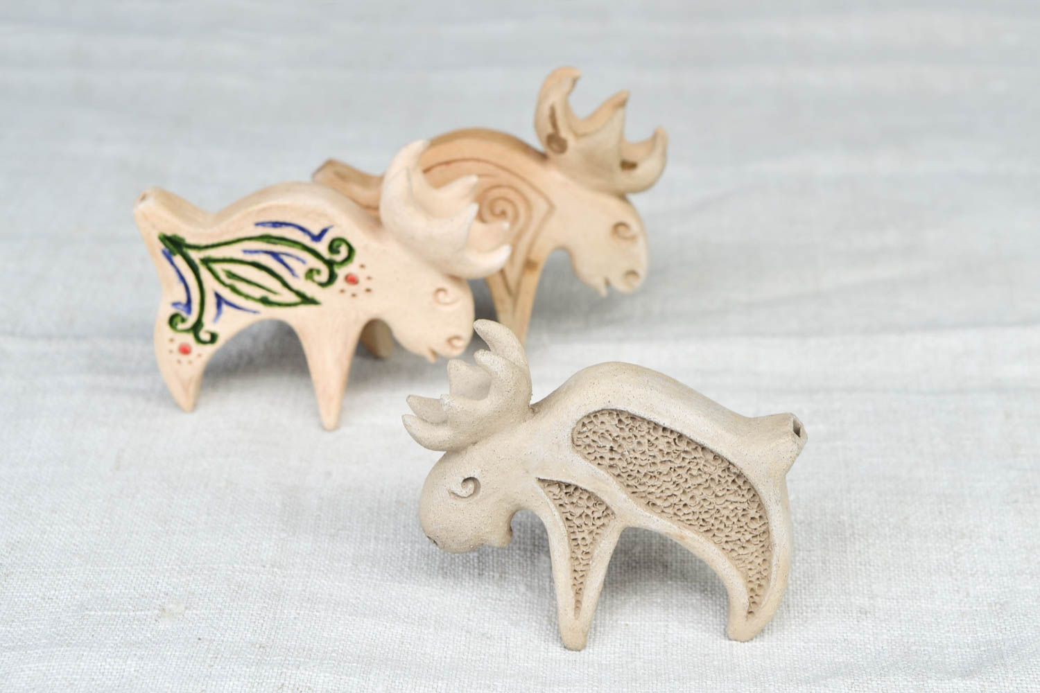 Сувениры глиняные ручной работы игрушки глиняные оригинальный подарок 3 штуки фото 4