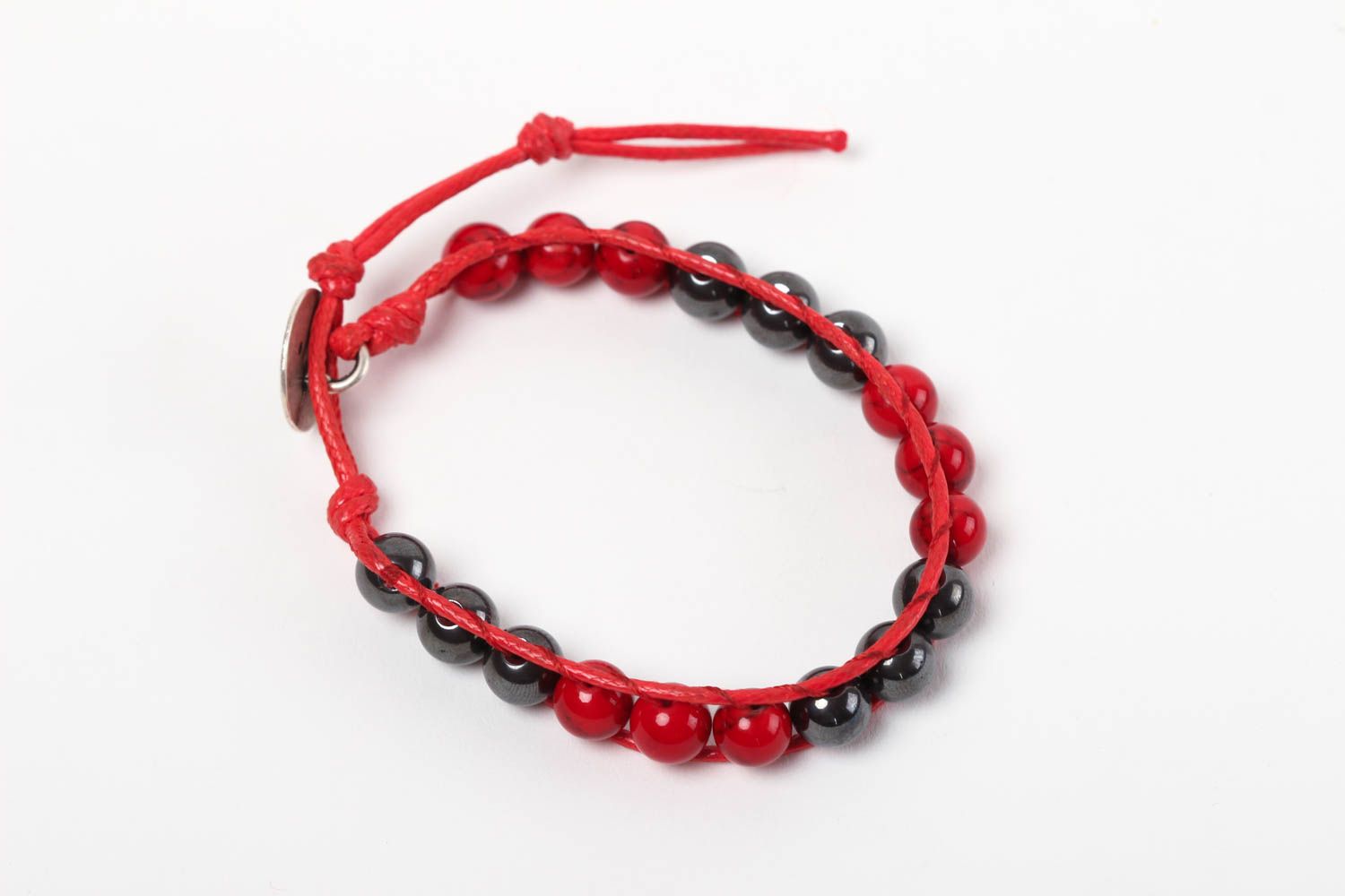Coral jewelry handmade bracelet with natural stones fashion woven bracelet photo 2