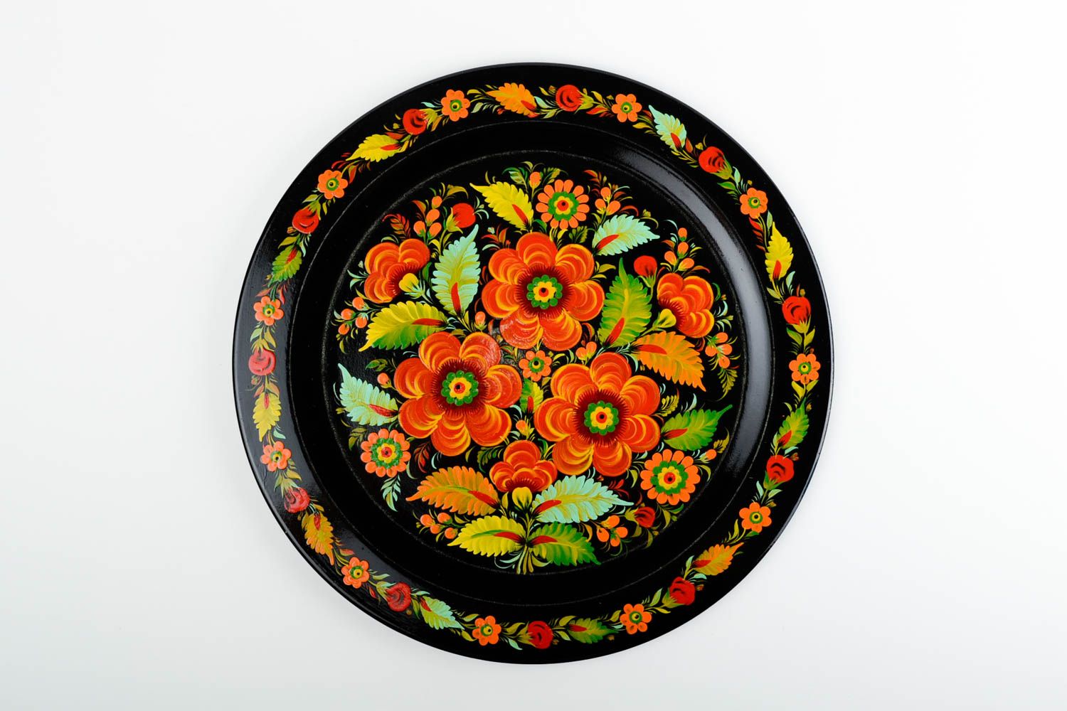 Декор на стену ручной работы интерьерная декоративная тарелка расписная посуда фото 4