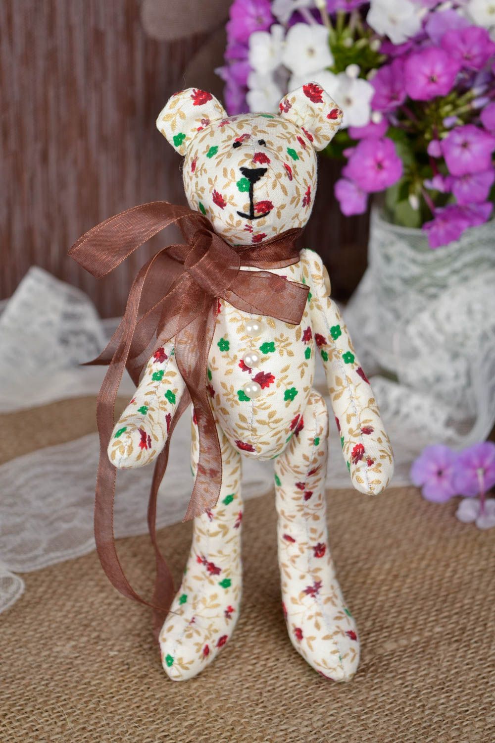Bear toy soft toy handmade toy gifts for children nursery decor designer toys photo 1