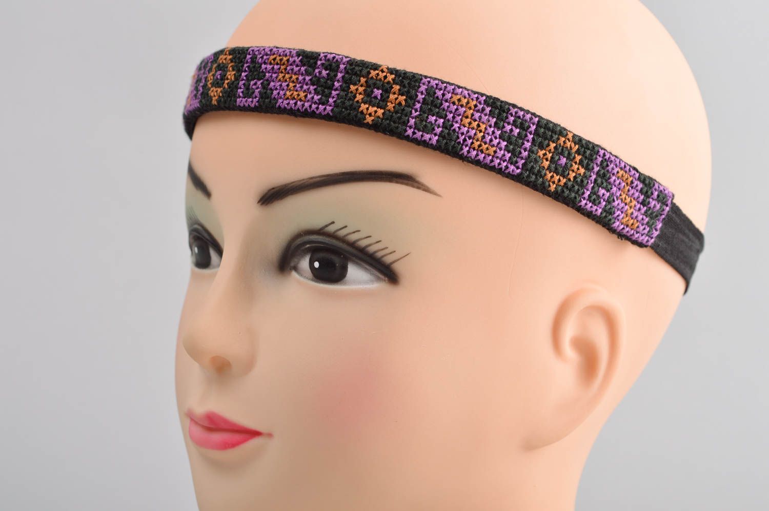 Handmade designer headband stylish hair accessory headband in ethnic style photo 5
