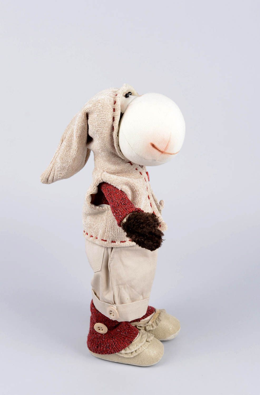 Peluche de animal hecho a mano juguete decorativo regalo original para niño  foto 3