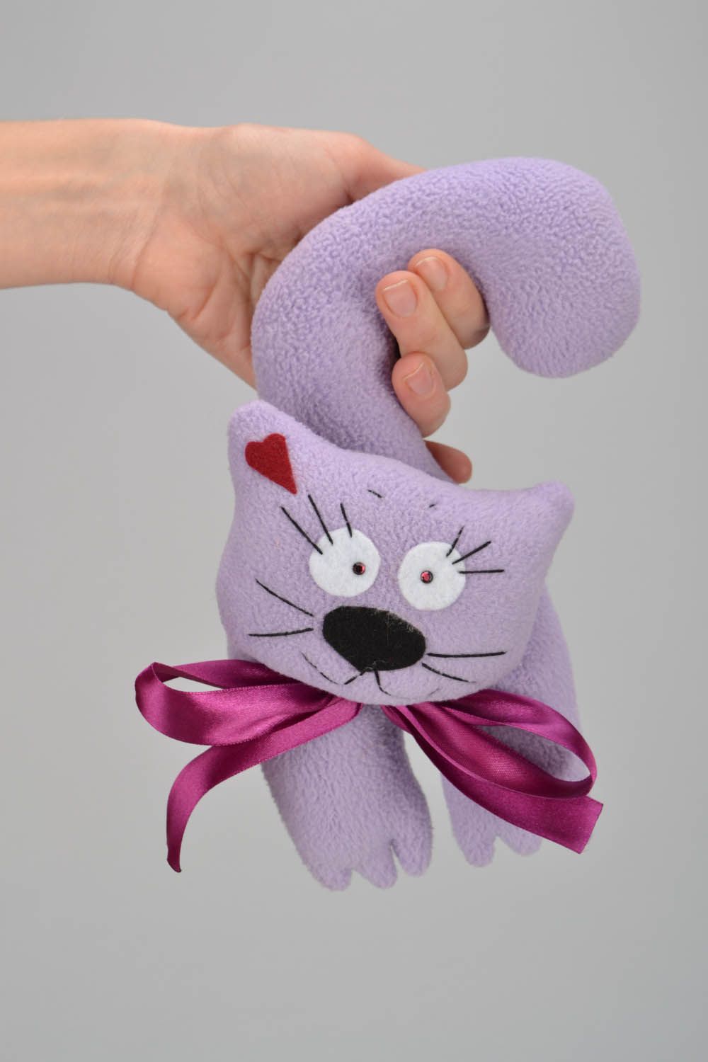 Soft toy Cat with Curled Tail photo 1