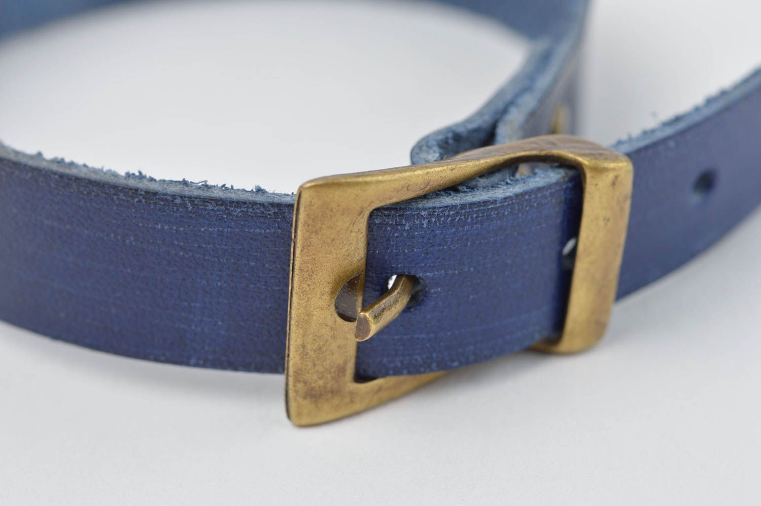Stylish handmade leather bracelet leather goods fashion accessories gift ideas photo 4