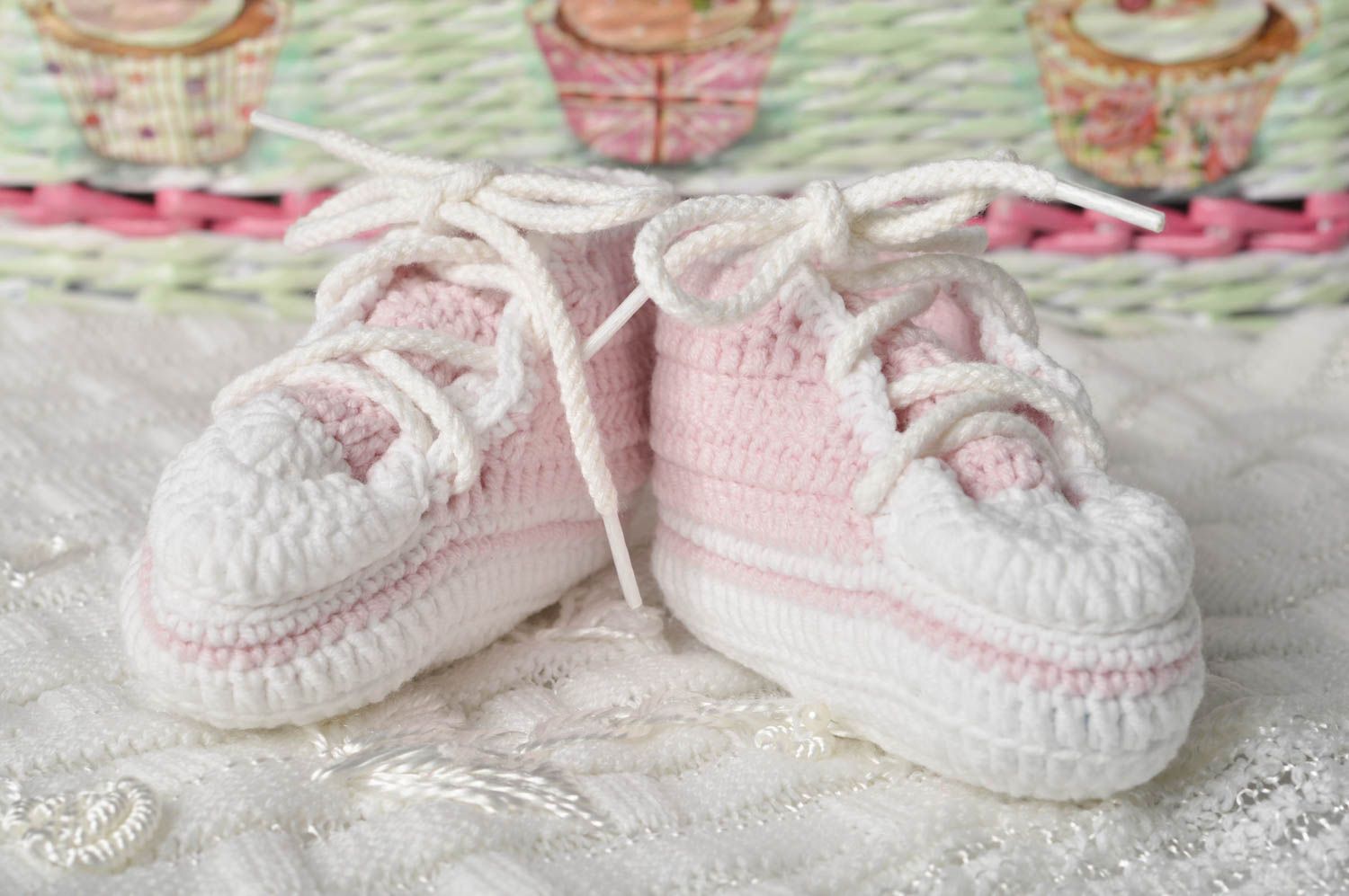 Patucos de bebé hechos a mano calzado infantil estiloso regalo original foto 1