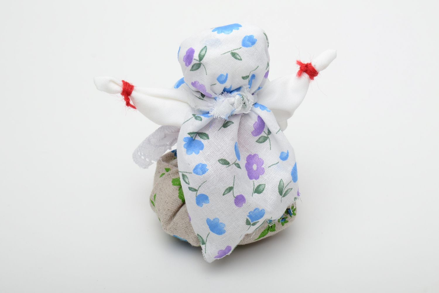 Handmade Puppe Glücksbringer aus Textil foto 3