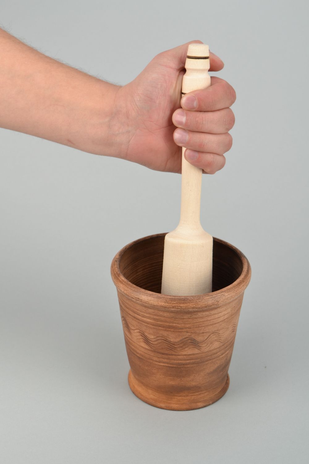 Ceramic spice grinder kilned with milk 600 ml photo 2