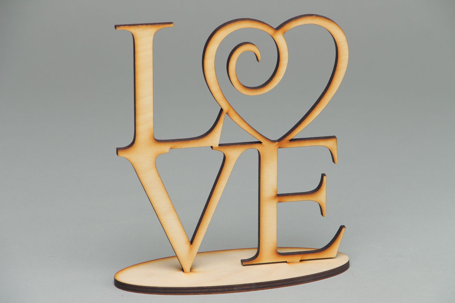 Handgemachtes Chipboard aus Holz Love  foto 1