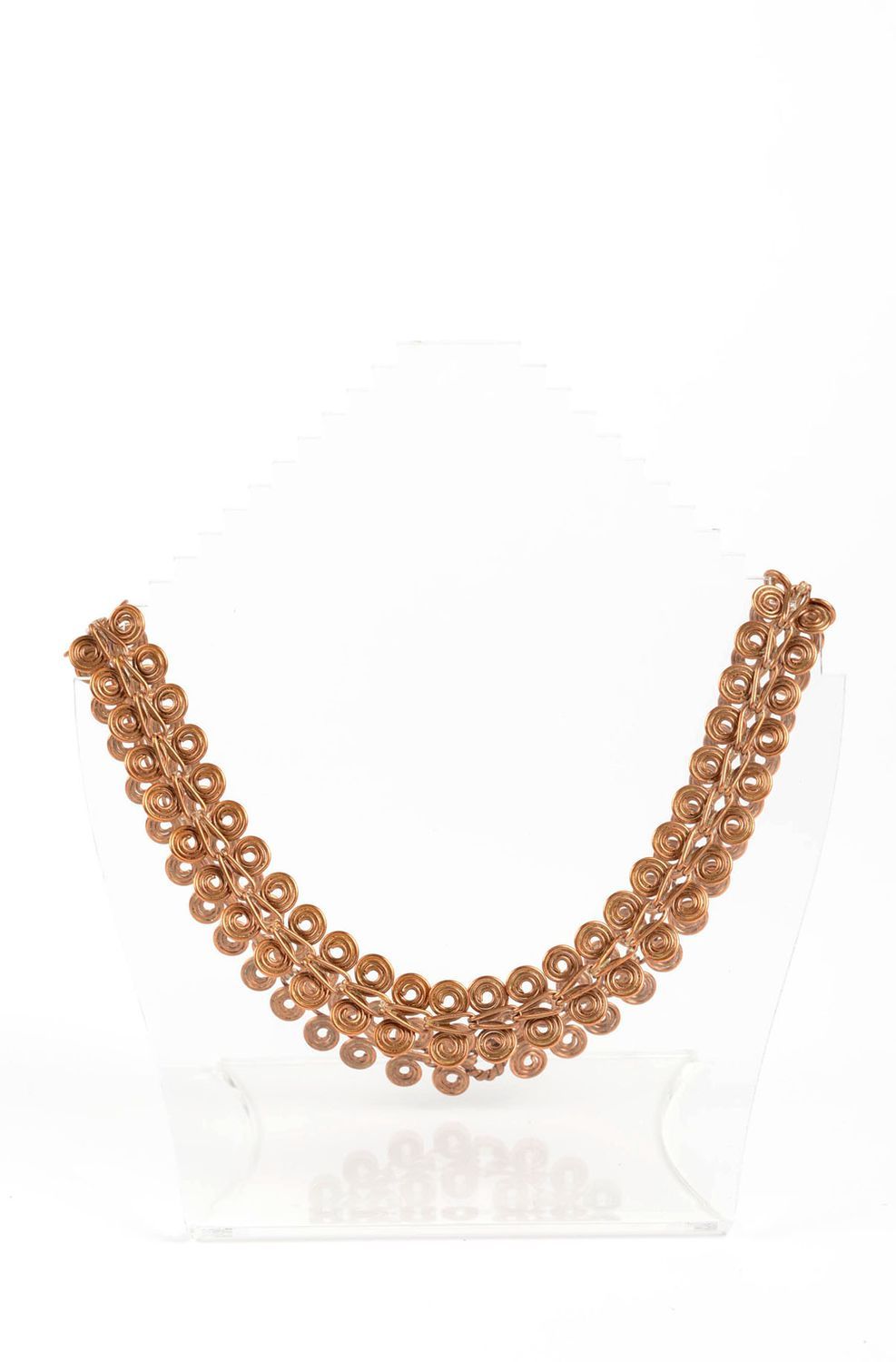 Handmade necklace unusual necklace designer accessory gift ideas copper jewelry photo 1