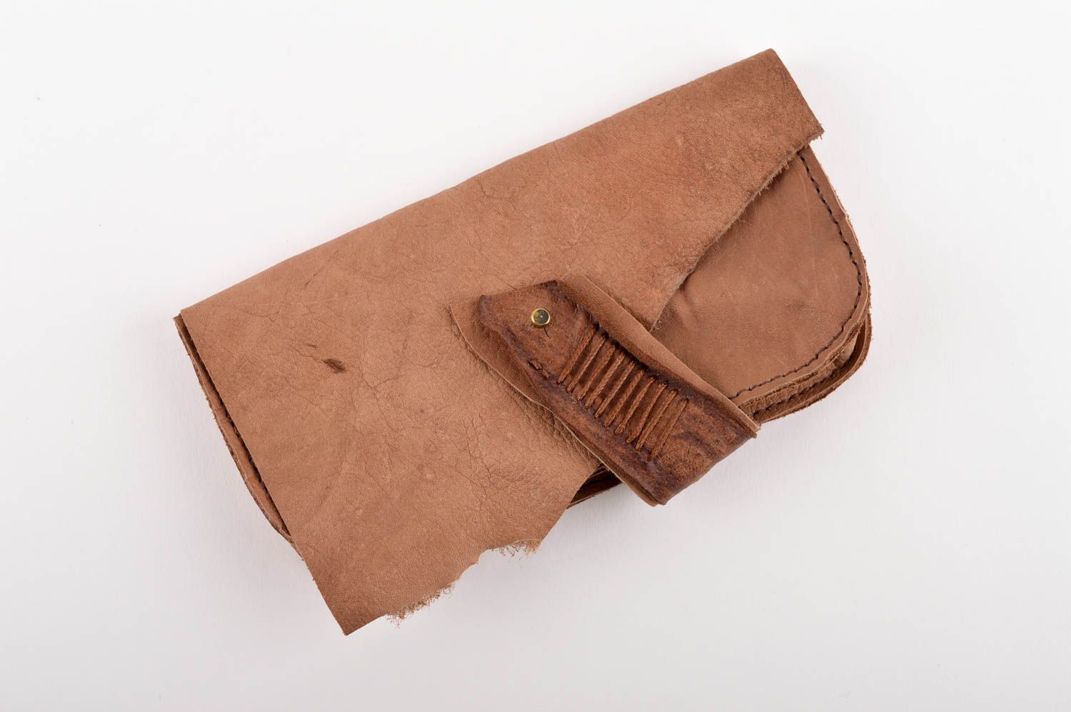 Portefeuille cuir fait main Maroquinerie design grand Accessoire cuir pour femme photo 2