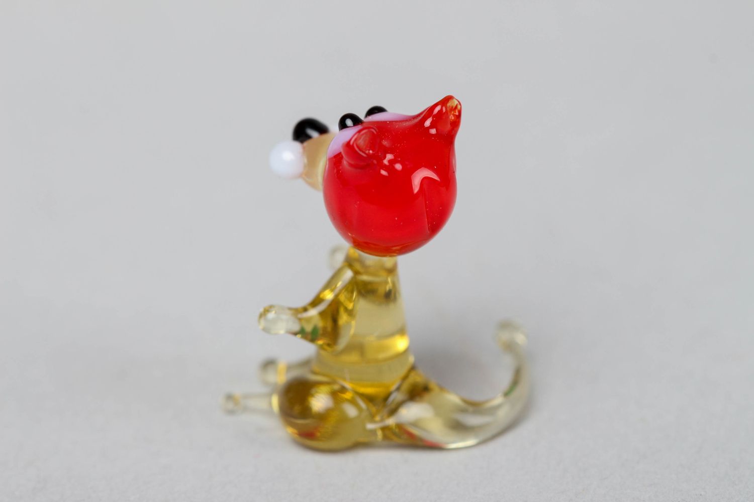 Figurine miniature en verre chat technique lampwork photo 2