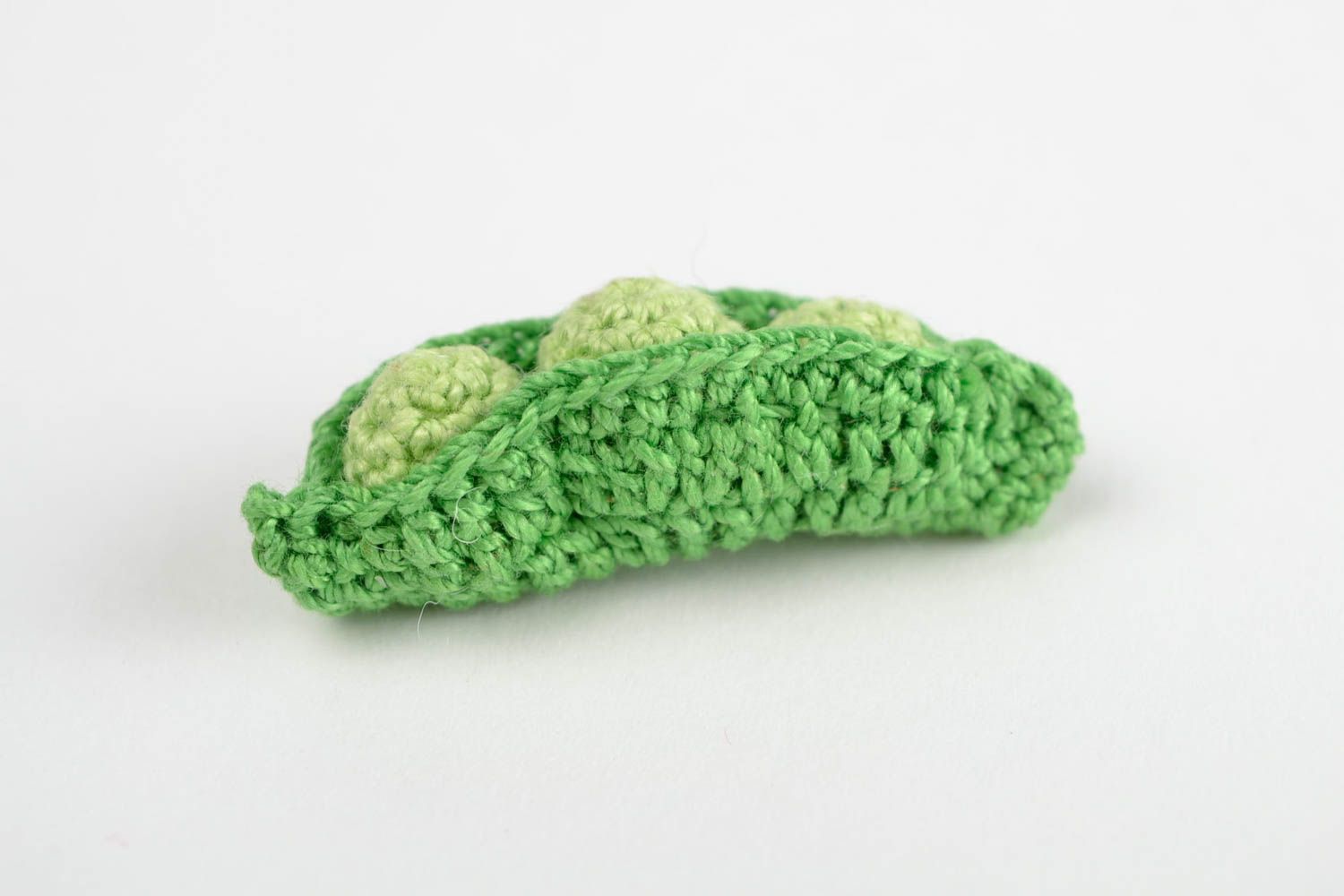 Handmade Deko Gemüse Spielzeug für Babys gehäkeltes Gemüse grüne Erbse foto 5