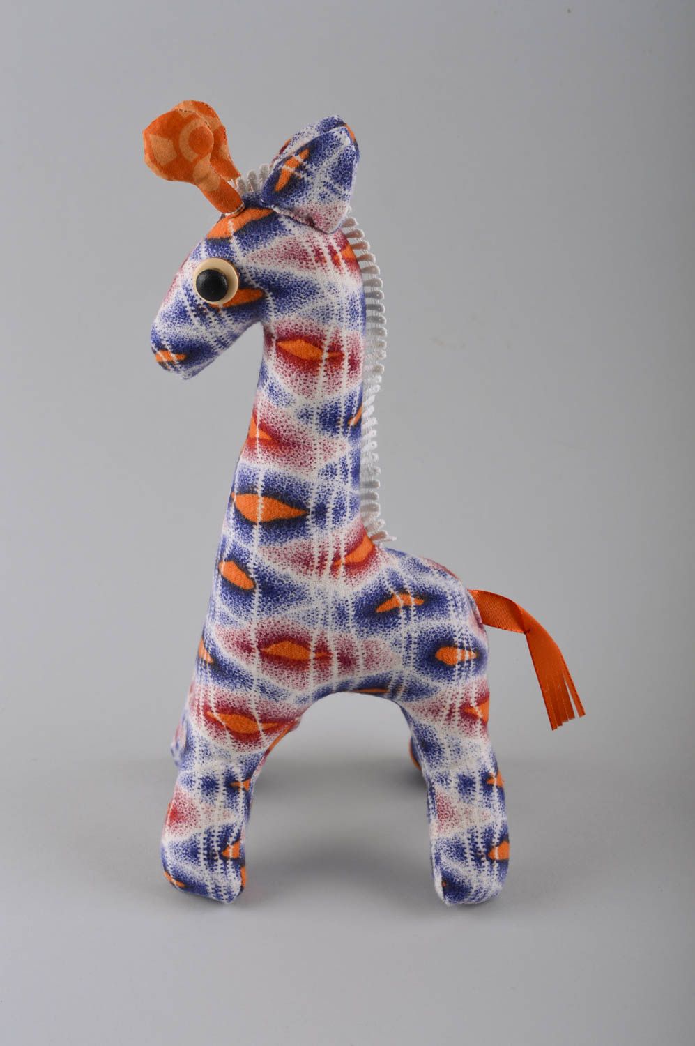 Игрушка жираф ручной работы детская игрушка хлопковая мягкая игрушка авторская фото 2