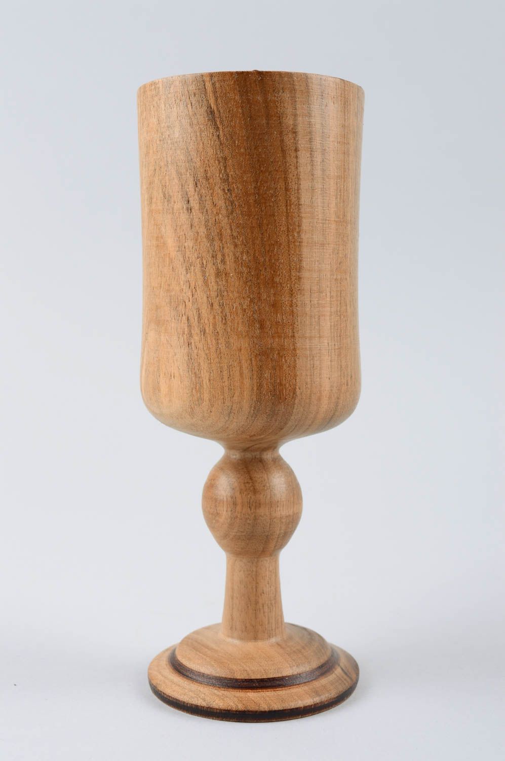 Деревянный бокал ручной работы декор для дома деревянная посуда на 150 мл фото 3