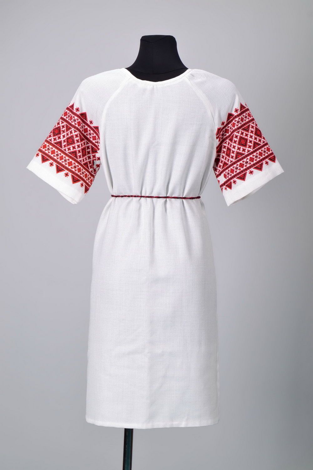 Robe ethnique en coton avec broderie photo 3
