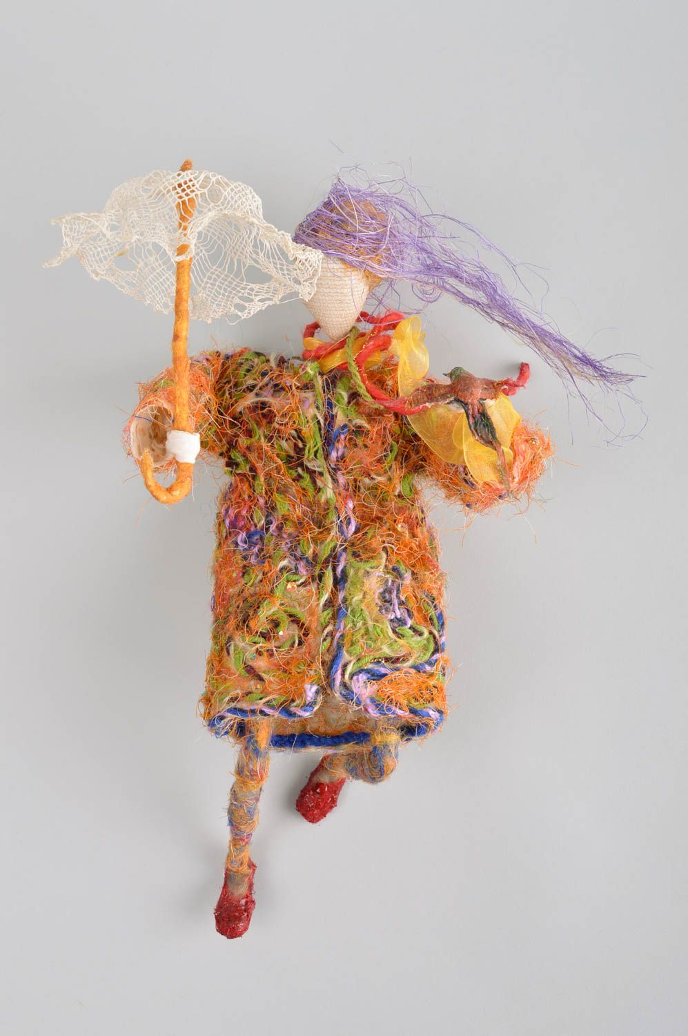 Авторская кукла ручной работы дизайнерская кукла необычная сувенирная кукла фото 2