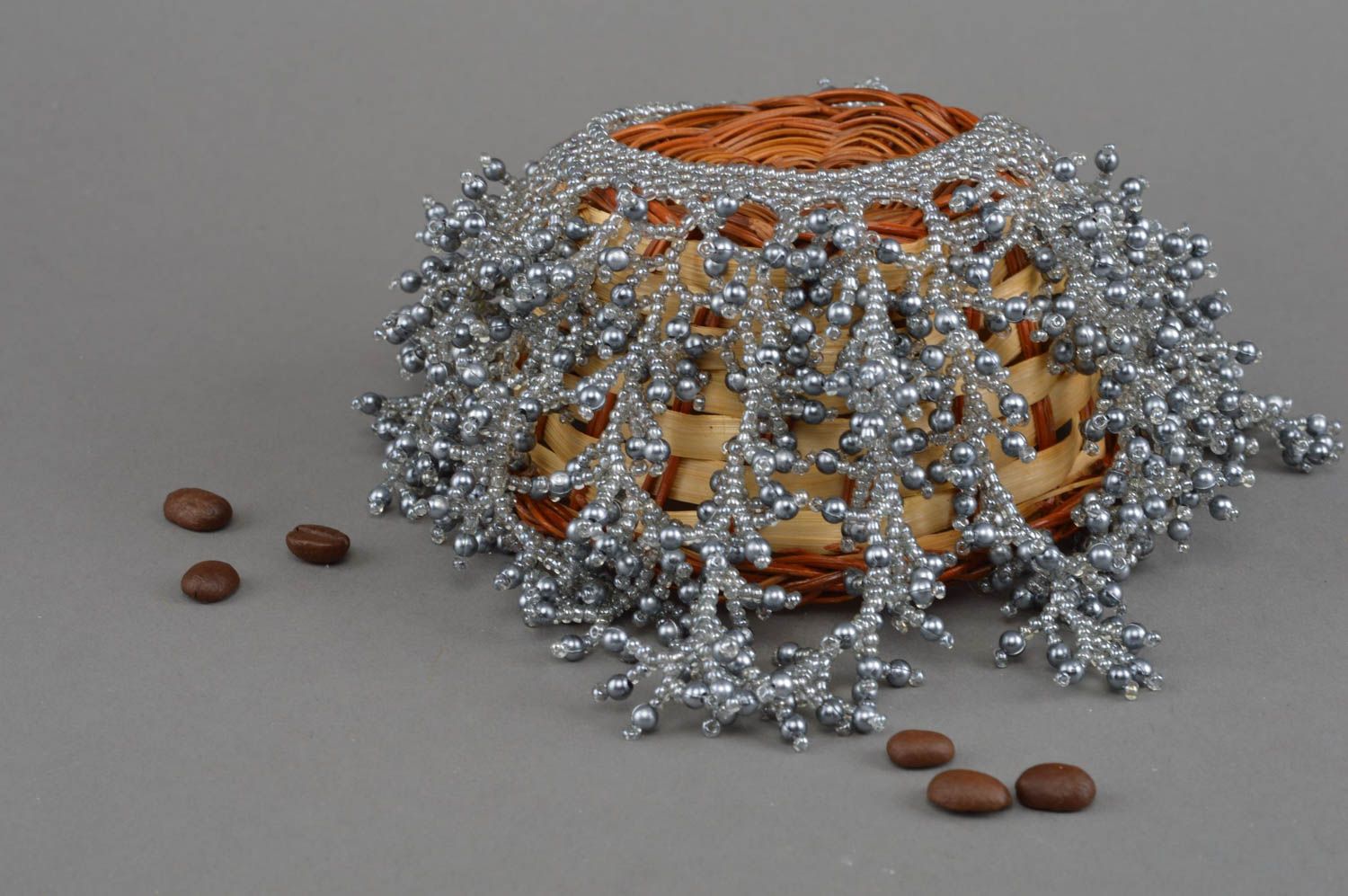 Frauen schönes handgemachtes künstlerisches Collier aus Glasperlen modisch toll foto 1