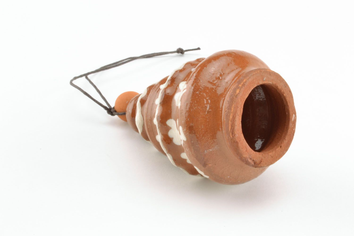 Глиняный колокольчик с росписью фото 4