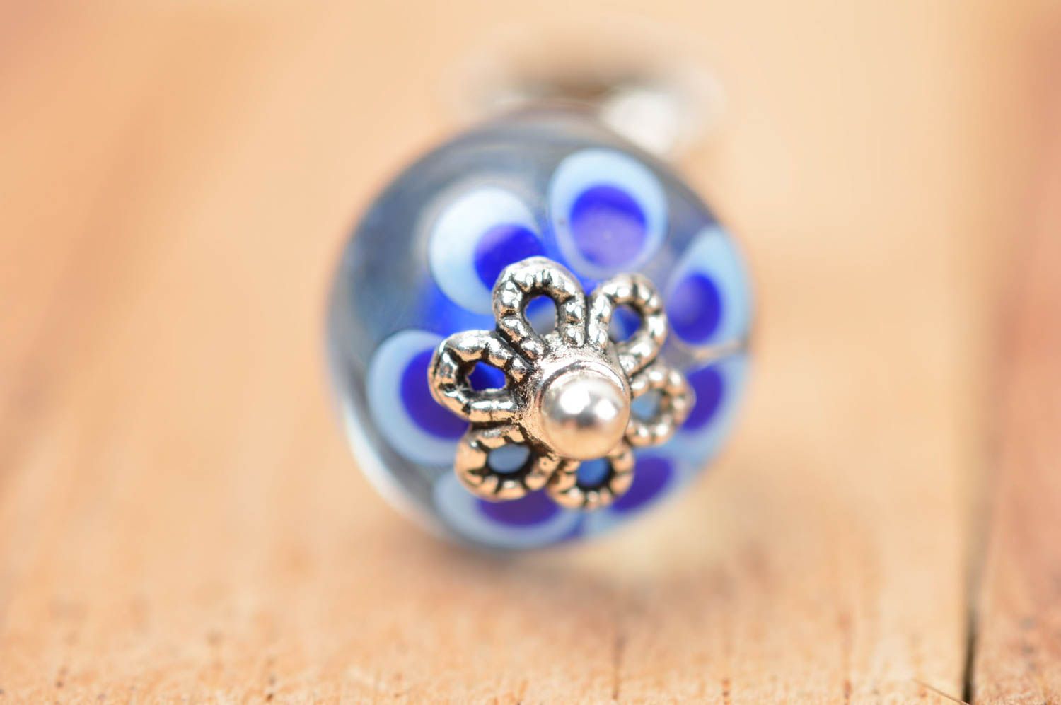 Glass pendant handmade pendant lampwork jewelry elegant jewelry for women photo 4