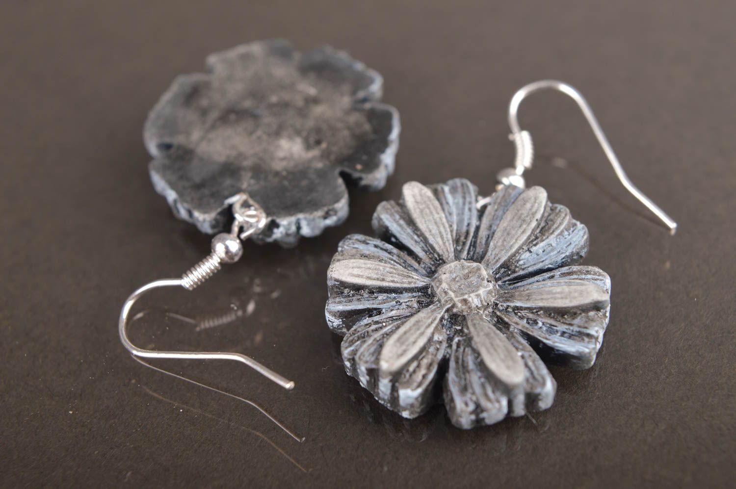 Handgemachte Ohrringe Geschenk für Frauen Schmuck aus Keramik Damen Ohrringe foto 3