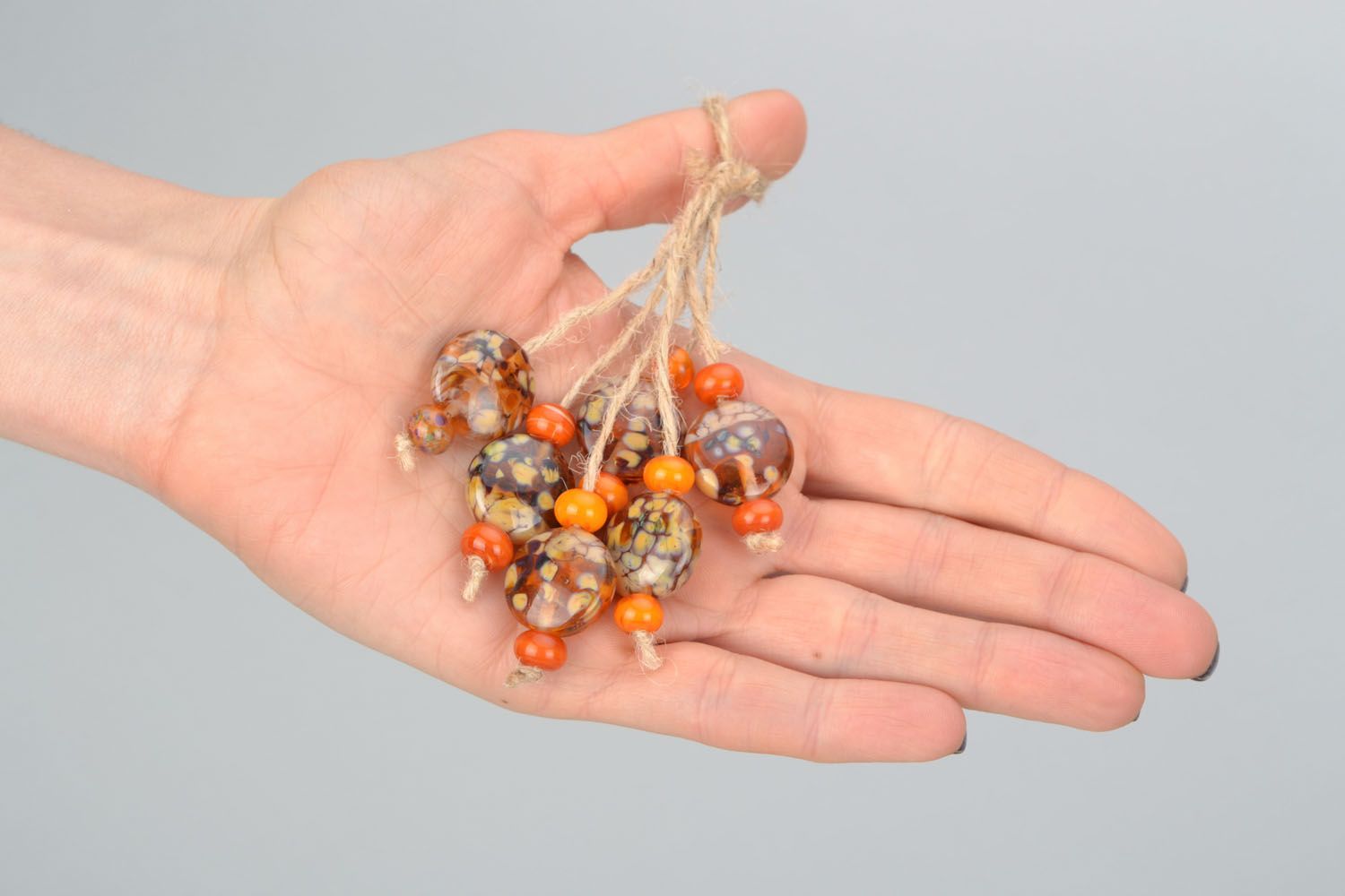 Kit de perles en verre fait main photo 3